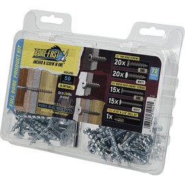 Hillman 377638 Borefast Drywall Anchors, No Size, Silver, 3 Count