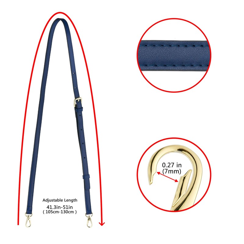 Women's Leather Shoulder Strap, Shoulder Strap for Purse, Handbags, Adjustable