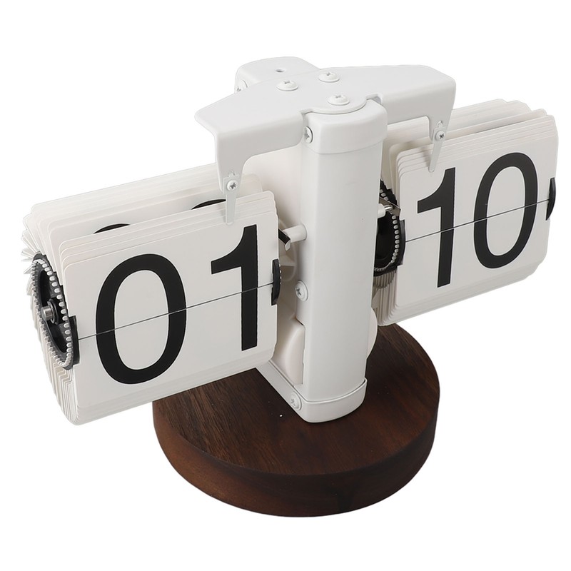 Flip Desk Clock Retro Single Sided Battery Powered Retro Vintage