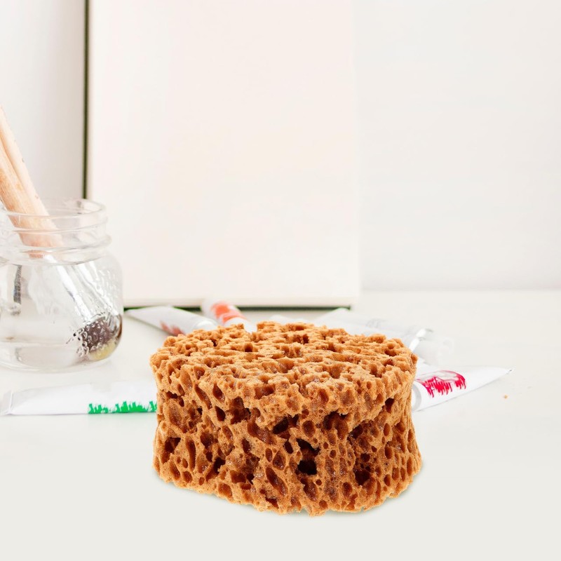 ibasenice Seaweed Tool 4.7 Inch Reusable Natural Sponge for Painting