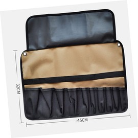 OATIPHO Multi-Functional Portable Tool Bag Durable Oxford Fabric Roll-up Storage Case for Electricians Mechanics and DIY Enthusiasts Convenient Tool Carrier for Easy Organization