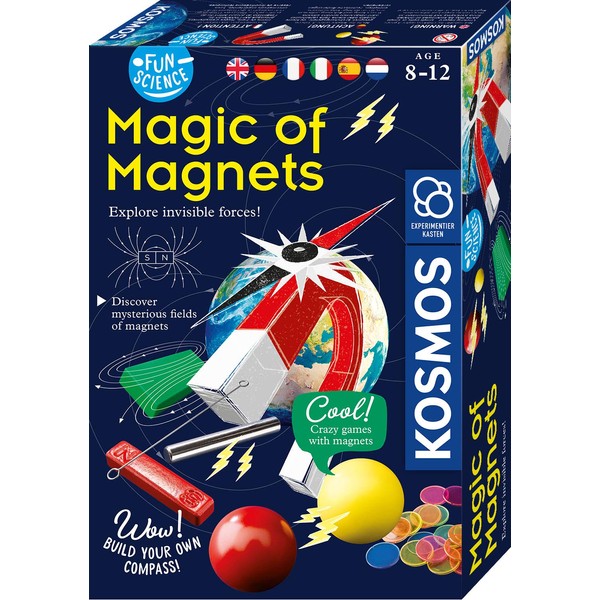 Thames & Kosmos | 7616595 | Magic of Magnets | Multi-Lingual Kit | Fun Science | Stem Experiment Kit | Ages 8+
