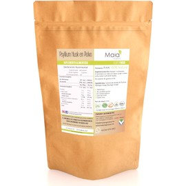 Psyllium Husk en Polvo 100% Natural (1 Kg) Fibra Soluble de Alta Pureza Apoyo Digestivo y Saciedad Sin Gluten Maia Orgánicos