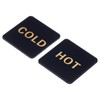 PATIKIL 2 Pairs / 4 Pieces Self Stick Hot/Cold Water