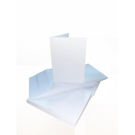 Craft UK 2383 Premium 40, 300 GSM C6 White Card & Envelopes