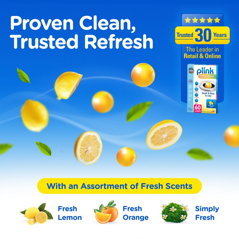 Compac Home Plink Garbage Disposal Cleaner and Deodorizer 60ct VALUE