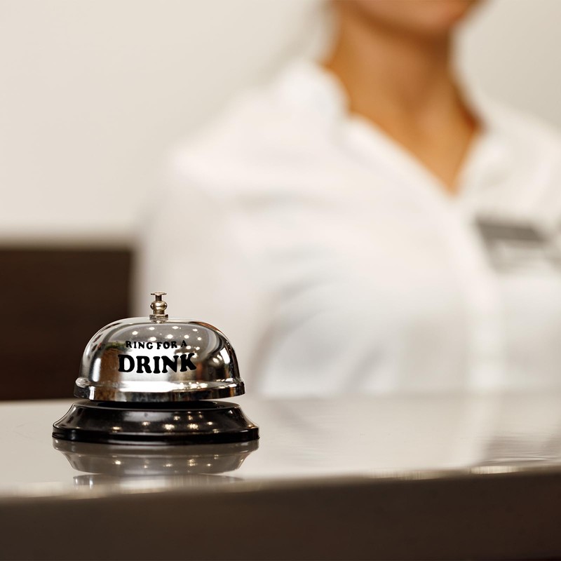 PATIKIL 2Pcs Desk Bell, 3.3" Front Desk Service Call Bell