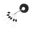 ZONAHAH 100pcs Rubber Fishing Bobber Beads Stopper 6 in 1