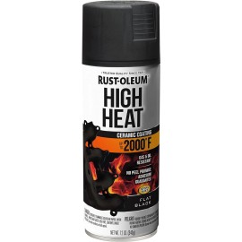 Rust-Oleum 12-Ounce 2000 Degree Flat Black Automotive High Heat Spray Paint