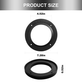 LEDBarz 385311267 Floor Flange Seal kit for Dometic 110 and 210 RV Toilets Part，Compatible with 9108558718 RV Toilet Seal Replacement