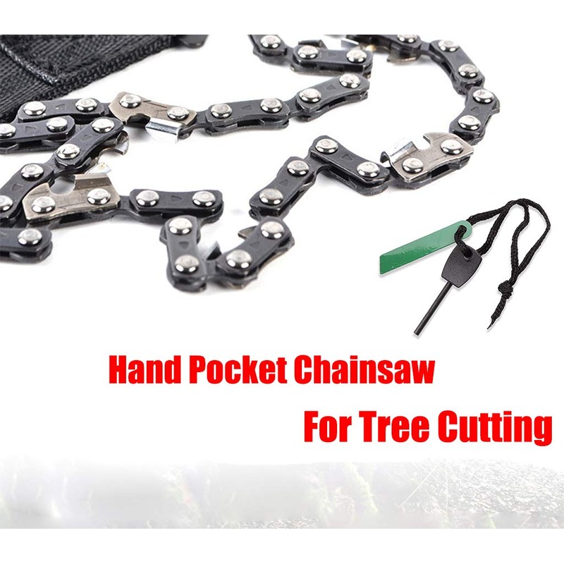Pocket Chainsaw Emergency Outdoor Survival Gear Folding Chain Hand Saw