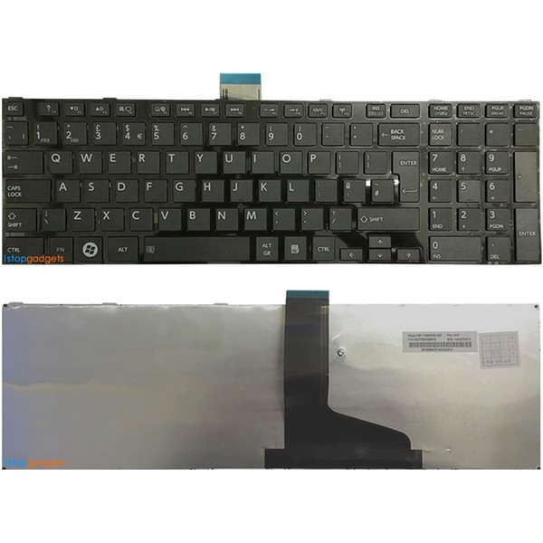 Laptop Keyboard Replacement for TOSHIBA SATELLITE PRO C850 C855 C850D C870 L850 L855 C850-1KN C850-1LK C850-1C2 C850-1GL C850-1NU C850-1G2 C850-1LH C850-1NU UK Layout