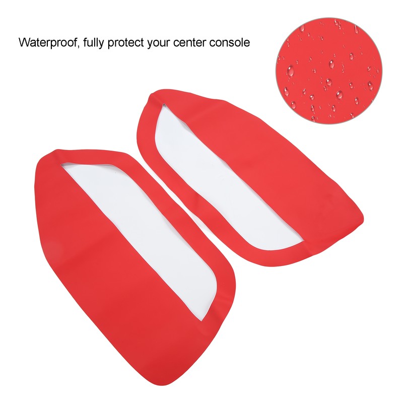 2pcs Front Door Panel Insert Card Cover Left Right Microfiber