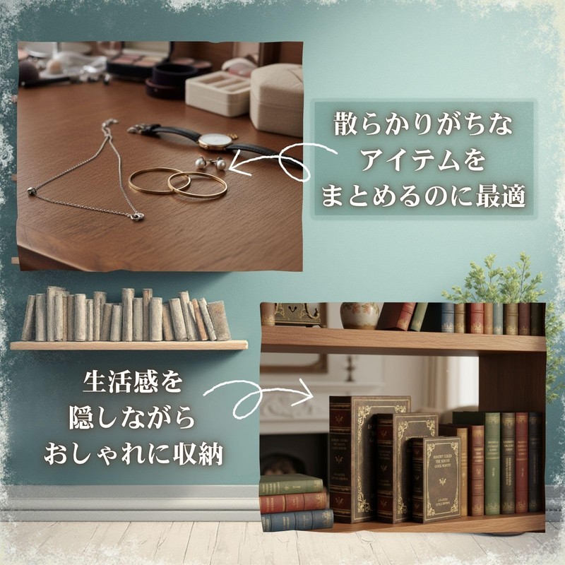 S.T.S.G Fake Book Dummy Storage Hidden Storage Storage Box Book-Shaped