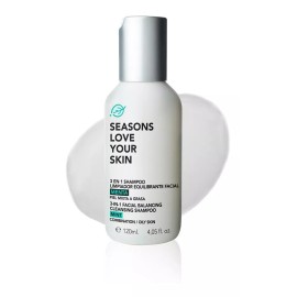 Seasons Love Your Skin 3en1 Shampoo Limpiador Equilibrante Facial Menta 120ml