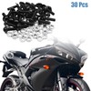 uxcell 30pcs M6 Black Aluminum Alloy Hex Socket Head Motorcycle