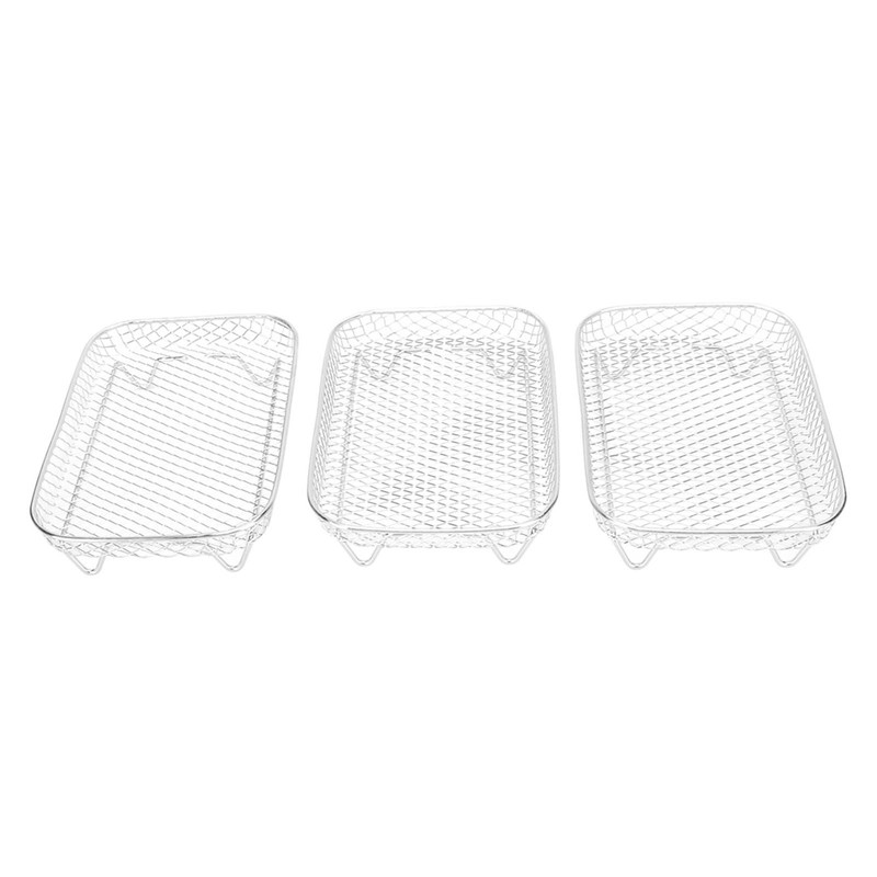 3 Layer Fryer Grilling Rack Stainless Steel Fryer Stakable Racks