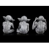 Fantasy Leprechaun Edge Stool - See Nothing, Hear Nothing, See