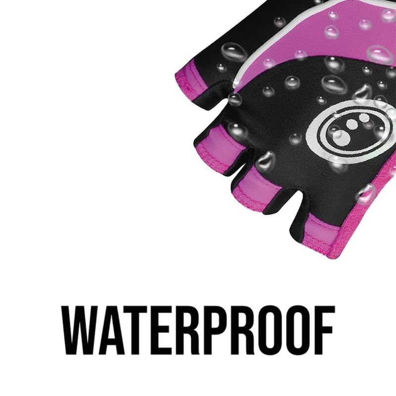 Optimum Women's Nitebrite Fingerless Gloves - Black/Pink, XX-Small