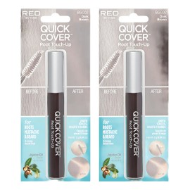Mascara Para Retoque De Cabello Kiss Marron Oscuro 2pack