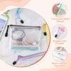 Pack of 16 A6 Coloured Net Document Bags, PVC Plastic