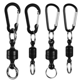 Magnetic Carabiners, 2/ 4Pcs Magnetic Net Release Quick Release Keychains for Fishing, Camping, Hiking, Biking
