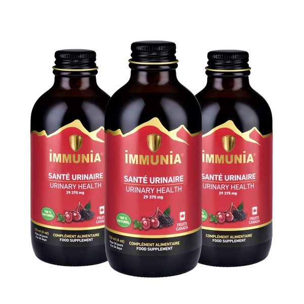 Immunia Urinary Health. Cranberry & Elderberry Concentrate. Fruits from Canada.