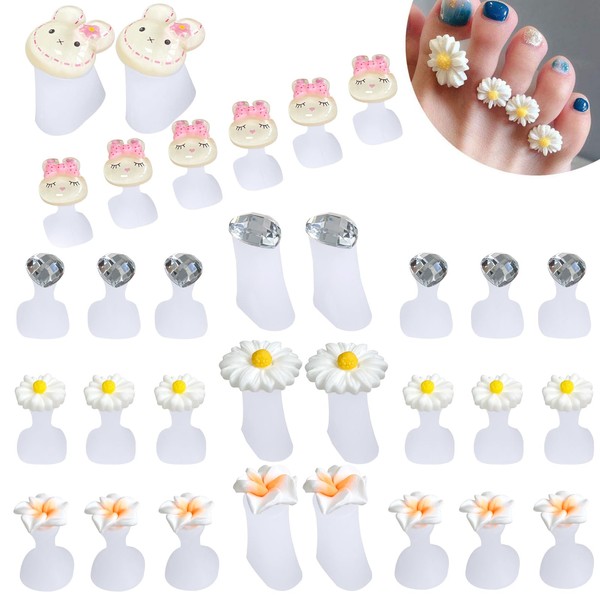 Toe Separators for Nail Polish, 4 Set Toe Spacers for