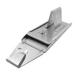 SAF-T-PAK KS-41g 7" Guarded Single Row Knife Scabbard, Aluminum, with Integrated Meat Hook w/Guard and Belt Hanger