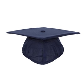D DODOU Unisex Adult Matte Graduation Cap with Year Charm Tassel for High School and Bachelor (Navy Blue, One Size)