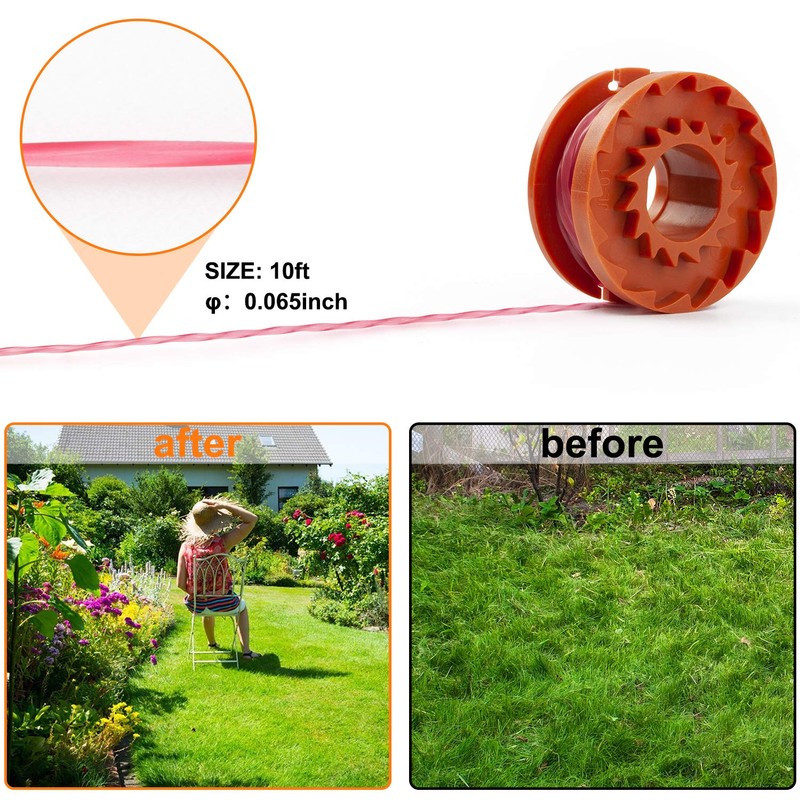 anforee Grass Trimmer Line for All 20 V Worx Grass