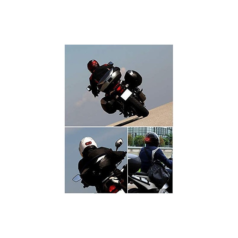 Luz nocturna para casco de motocicleta, luz trasera universal LED