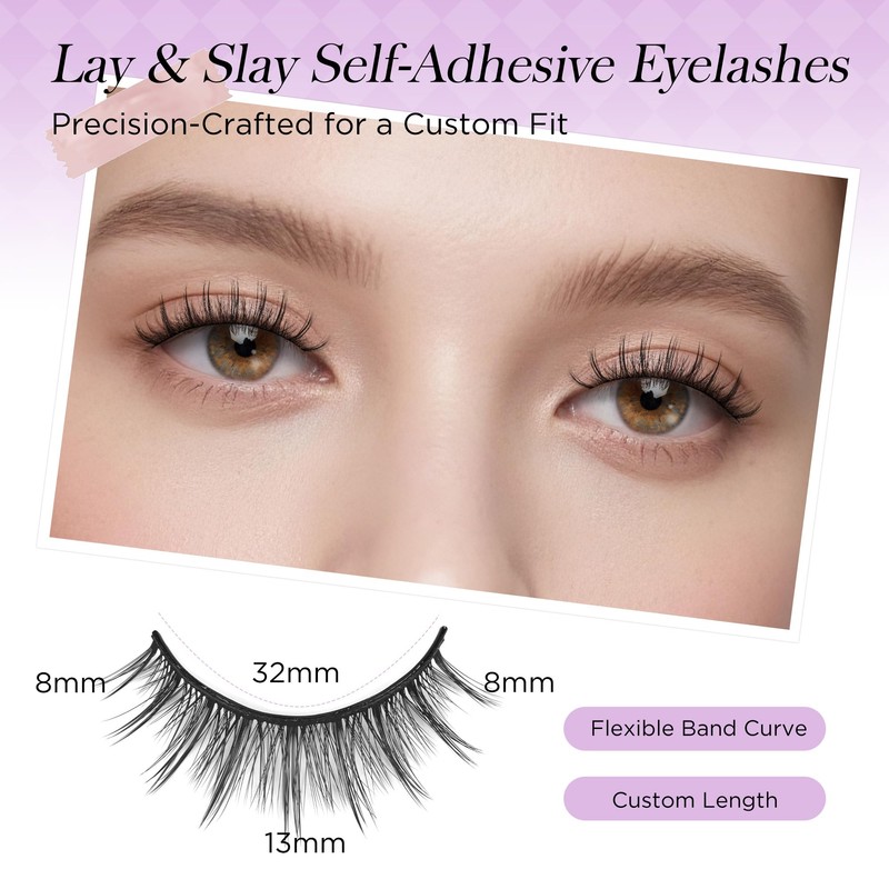 Self Adhesive Eyelashes Natural Look 172