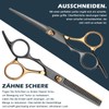 15 Stück Friseurschere Satz, 6.7 Zoll Professionelle Effilierschere, Friseurschere Superscharf,