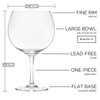 Final Touch Gin Cocktail 27 Ounce Glass