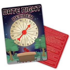 DATE NIGHT DECIDER - Couples date decider for Him, Her, Anniversary, Boyfriend, Girlfriend, Husband, Wife Love Present, Valentines Day Gift, Stocking filler