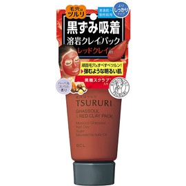 Tsururi Ghassoul Face Pack Red Plus 150g (Green Tea Set)