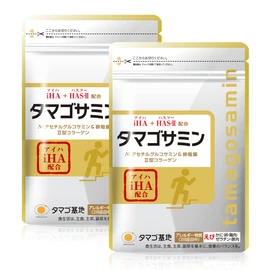 ファーマフーズ タマゴサミン ウェルネスフード金賞2018年受賞したグルコサミンとコンドロイチンを高含有したサプリメント たった3粒でスムーズな毎日 独自成分アイハ(iHA)が年齢を重ねる毎に感じる節々の違和感にアプローチ 2袋 180粒 シリアルナンバー付