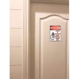 ARTCLUB Warning There Is Nothing Here Worth Dying for Retro Vintage Decor Metal Tin Sign 8 X 12 Inches