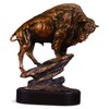Buffalo Large Statue Bronze Finish