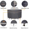 Garden Balsam Fire Pit Cover Waterproof Heavy Duty Fade Resistant