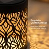 UGQQ Solar Post Cap Lights Outdoor, Waterproof Solar Powered Mandala