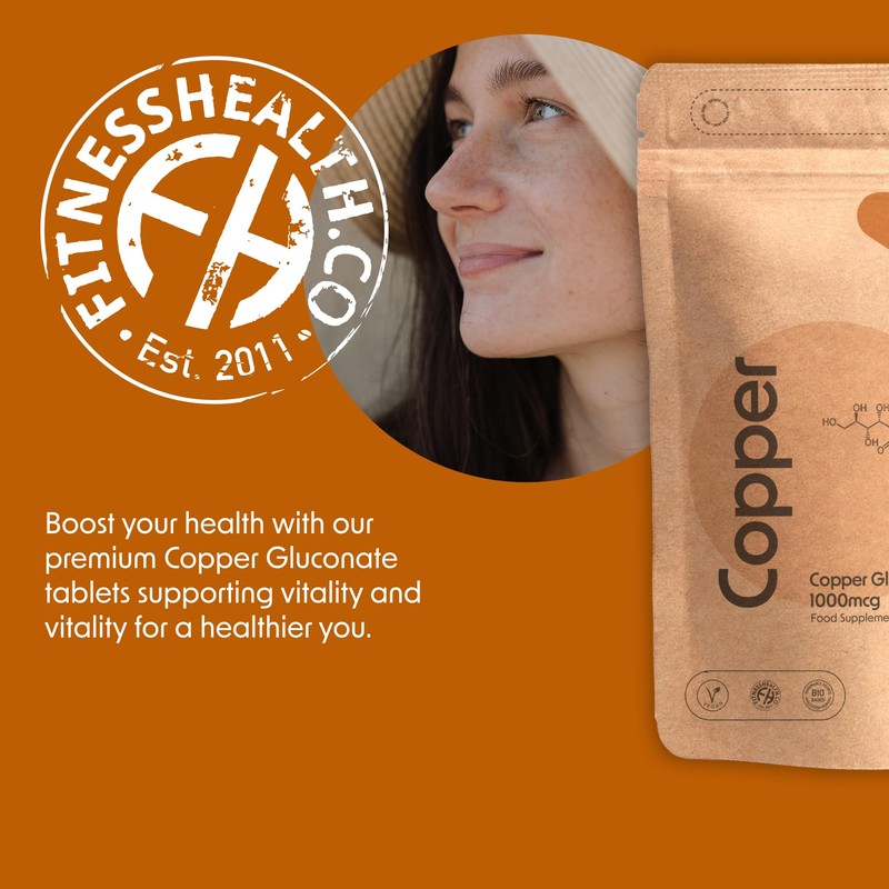 Fitness Health Copper 1MG 120 Tablets - Nutritional Supplement -
