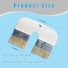 4-Inch Natural Bristle Limewash Brush – U-Shaped Double Bristle for