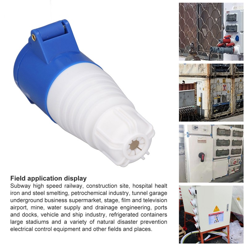 4Pcs 3 Pin Waterproof Industrial Socket Connector IP44 Waterproof Socket