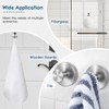 ZOCONE 4 Pcs Suction Hooks No-Drill Suction Cup Hooks, Stainless
