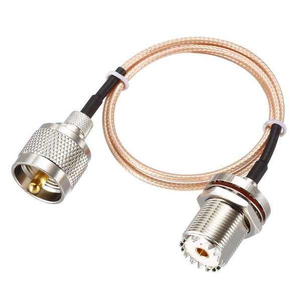 MACHSWON RG316 Coaxial Cable with UHF PL-259 Male to UHF