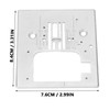 Sewing Machine Needle Plate 7.6x8.4cm Steel Needle Throat Plate for