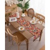 Clothfuna Runner per tavolo da pranzo in stile bohémien, runner