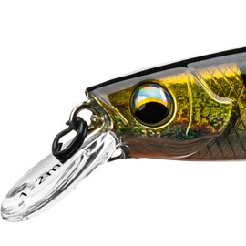 LMAB Flash Vibe 67, 80 & 98 mm - Twitchbait - Suspending & Floating, Hardbait, Wobbler Bass, Suspender Wobbler, Zander Wobbler (Running Depth 0.5-1.2 m | Slow Rising Real Perch, 98 mm)